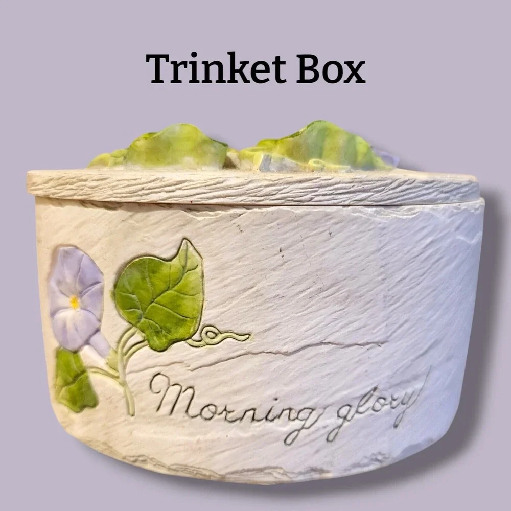 Beautiful Noble‎ Excellence Morning Glory Trinket Box With Lid